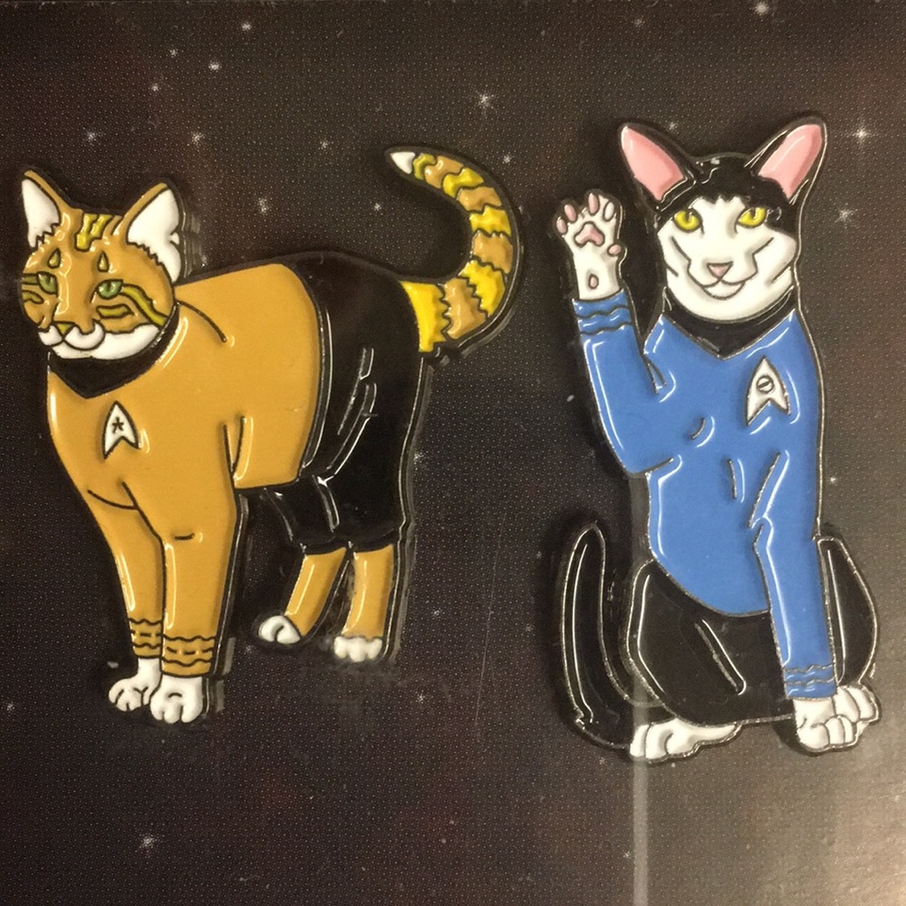 Star Trek CATS by Jenny Parks -enamel & metal pins